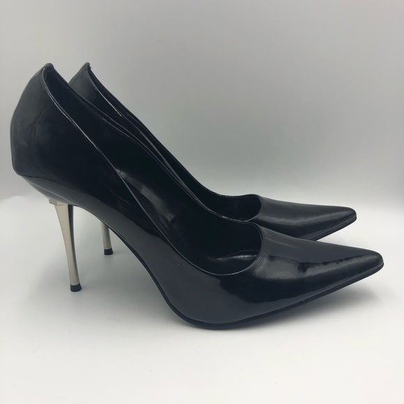 Highest Heel Collection Women's Black Patent Pump - Picture 2 of 9
